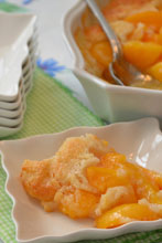 everyday quick peach cobbler