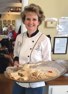 Debbi Covington Deb with Tray