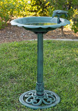 garden birdbath