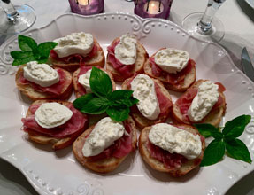 celebrate prosciuo Burrata