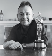 Eugene Gearty with Oscar